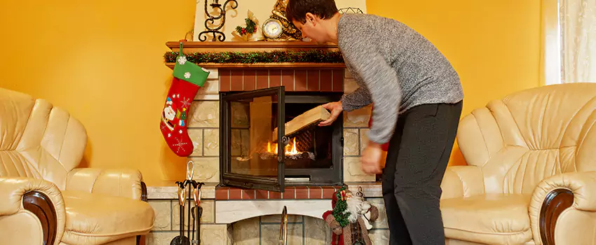 Rusted Metal Fireplace Restoration in Keystone, Florida